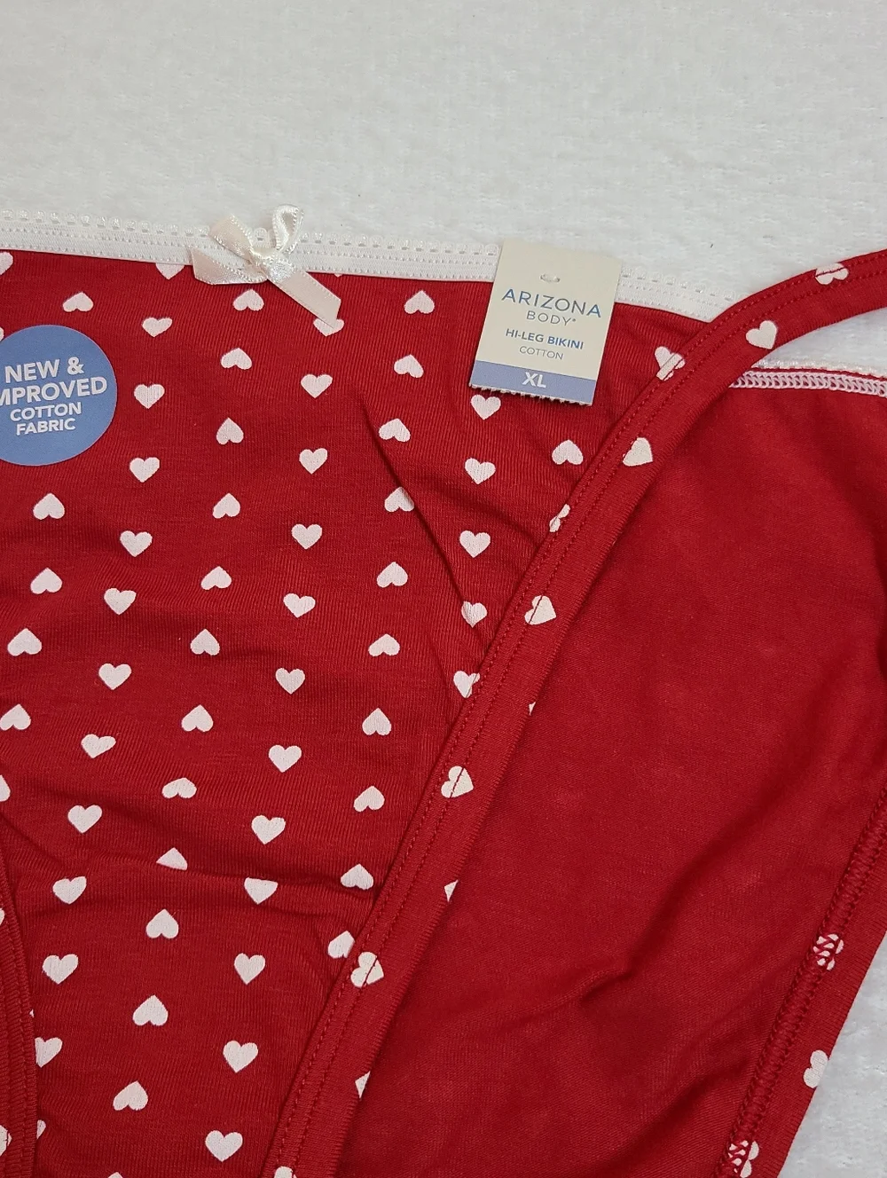 Y2K Retro ARIZONA Graphic Cotton Hi-leg String Bikini Panty Size XL - Picture 2 of 5